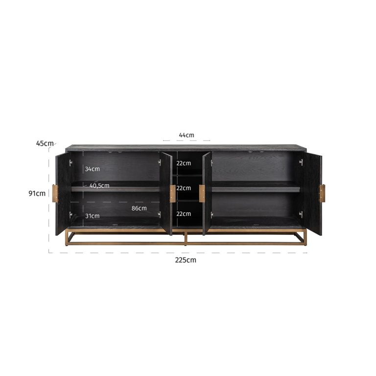 Dressoir 7376 Blackbone Brass