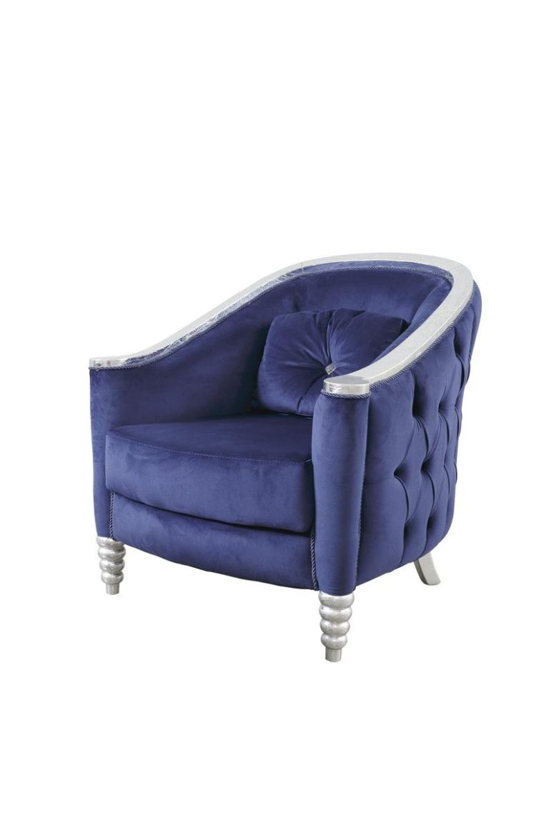 Hazal Navy Blue Sofa Set