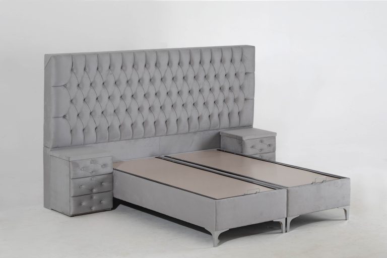 Nisa - Box spring bed - Box spring bed with storage space