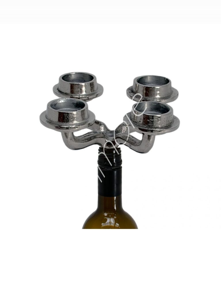 Bottle stopper candle 4 t-light ALU RAWNI 21x21x12
