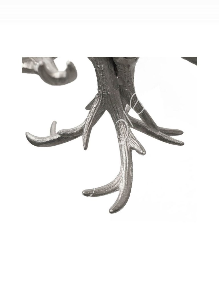 Ceiling lamp horn antler w/wiring ALU RAW/NI 94x94x53