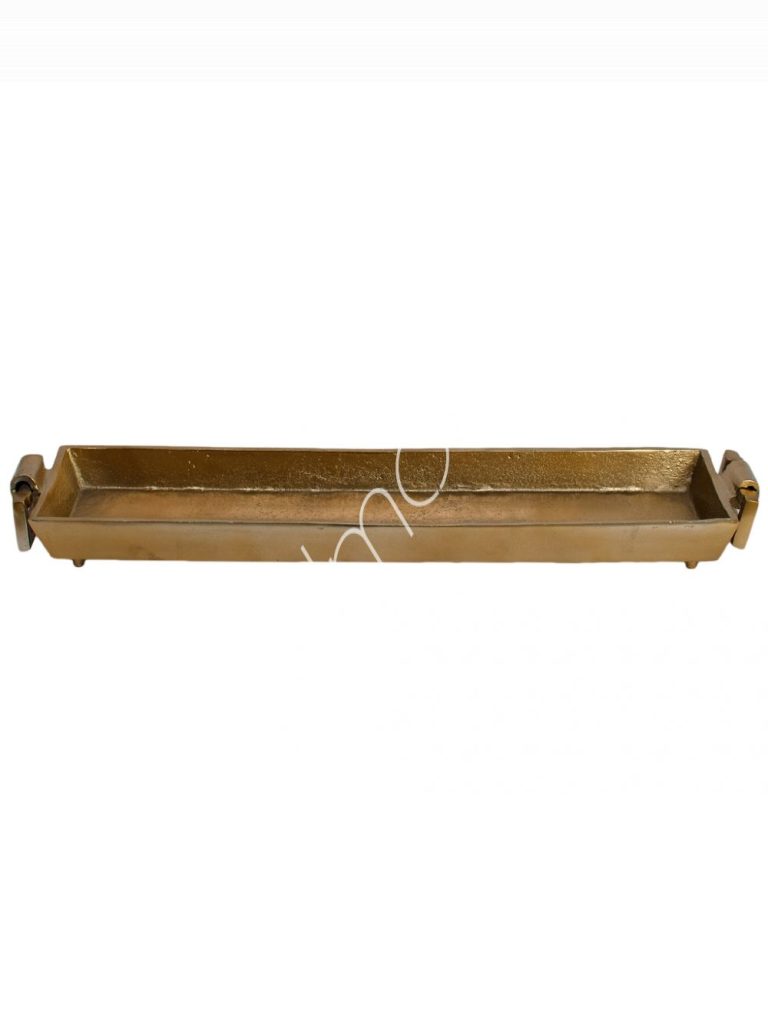 Tray rect. whandles ALU RAWBRONZE 65x15x8