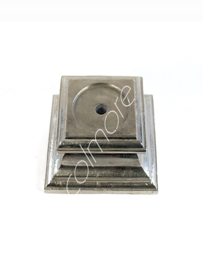 Candle holder ALU RAW/NI 24x24x17