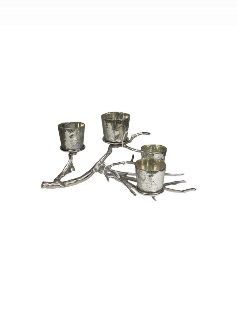 Candle holder branch w4 glass ALU RAWNI 56x36x21