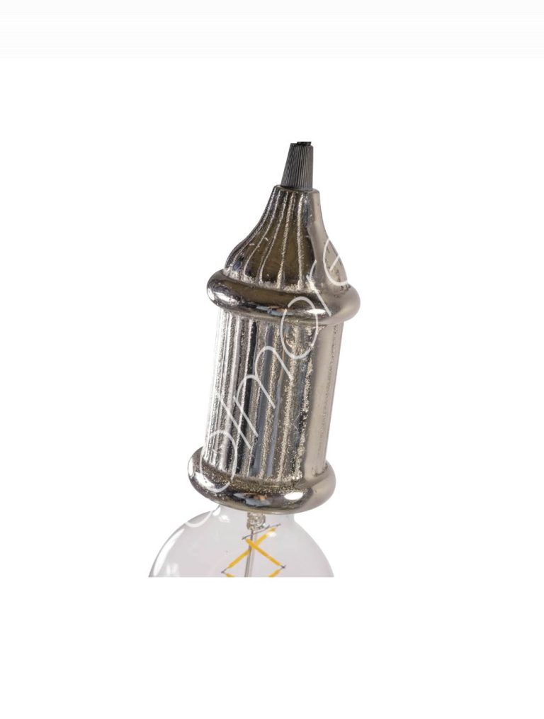 Ceiling lamp ribbed ALU RAW/NI 7x7x16