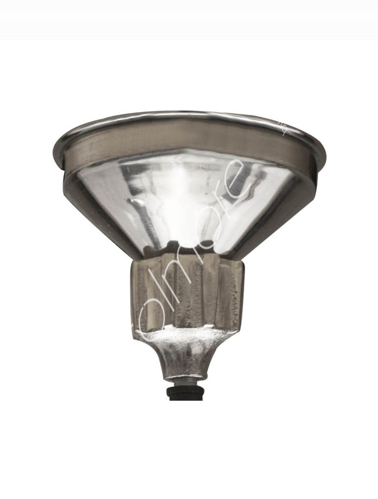 Ceiling lamp ribbed ALU RAW/NI 7x7x16
