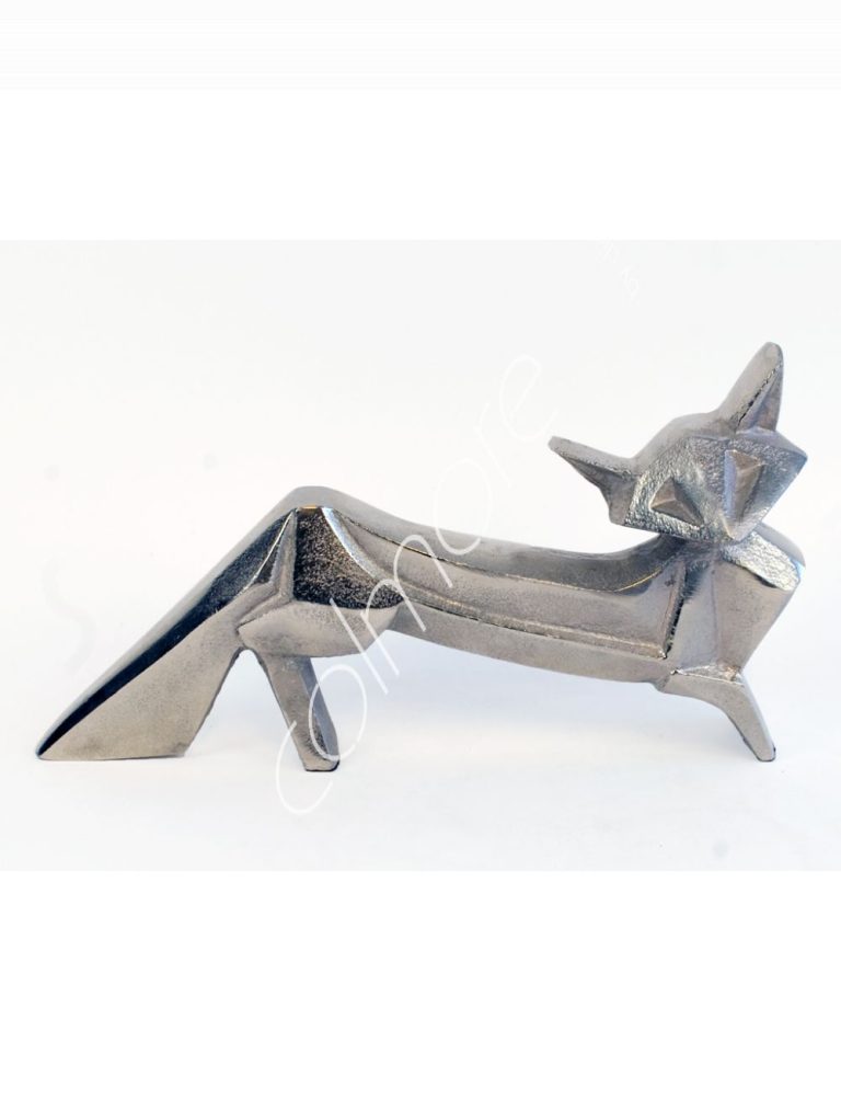 Decorative cat ALU RAWNI 26x8x14