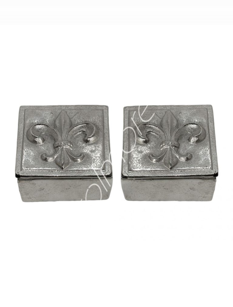 Decorative box wlily SET2 ALU RAWNI 10x10x6