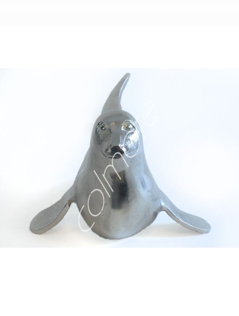 Decorative seal fish ALU RAW/NI 57x33x28