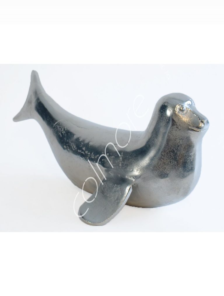 Decorative seal fish ALU RAW/NI 57x33x28