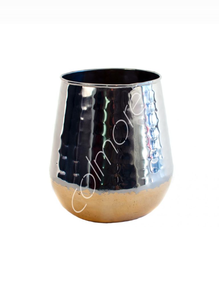 Vase BR steel polish 20x20x22