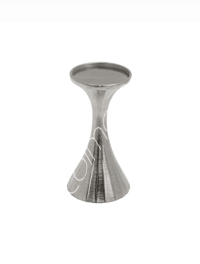 Candle holder ALU MATT/NI 10x10x18
