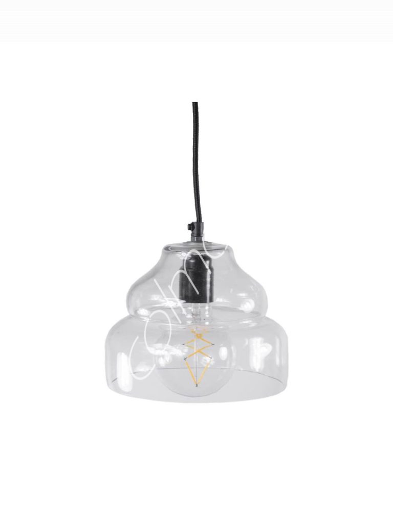 Ceiling lamp clear glass 20x20x16