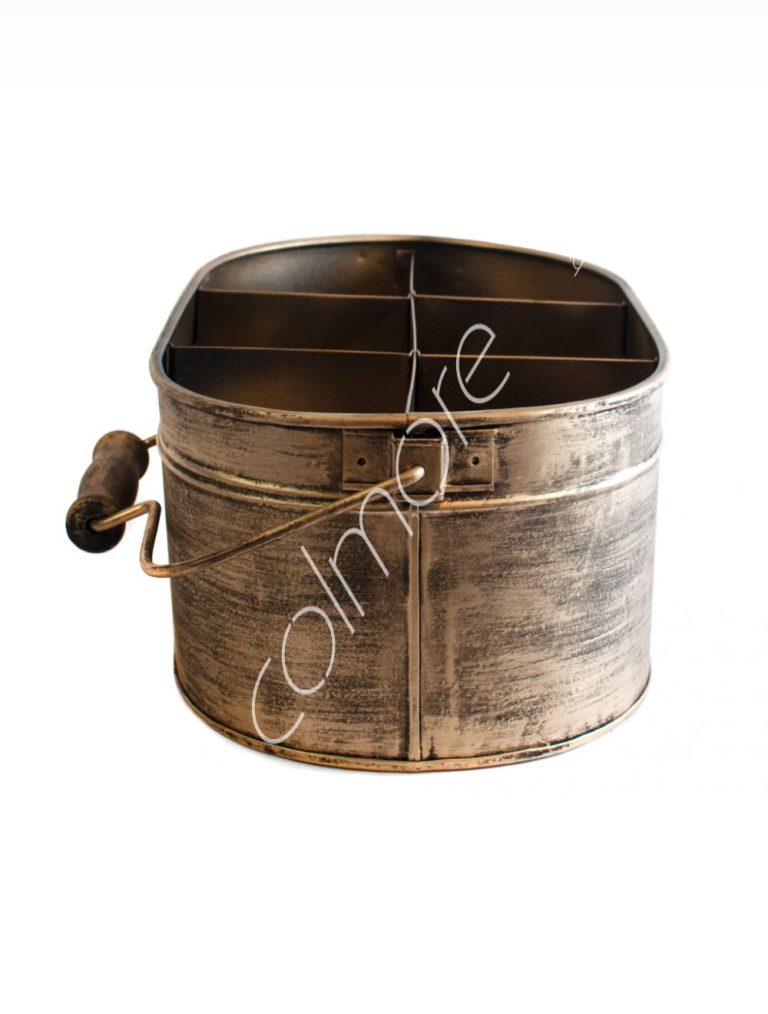 Cutlery basket gold IR 36x20x14
