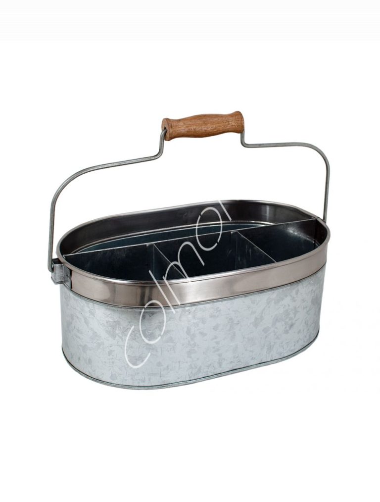 Cutlery basket black IRss lacquared 36x21x13