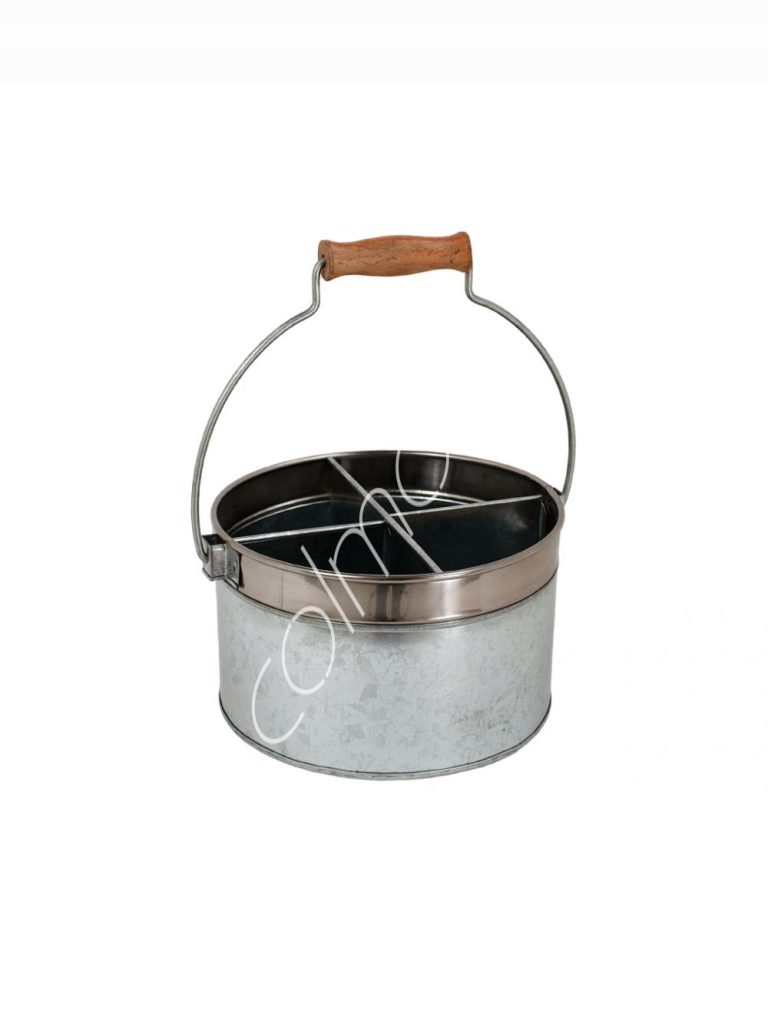 Cutlery basket black IRss lacquared 26x22x13