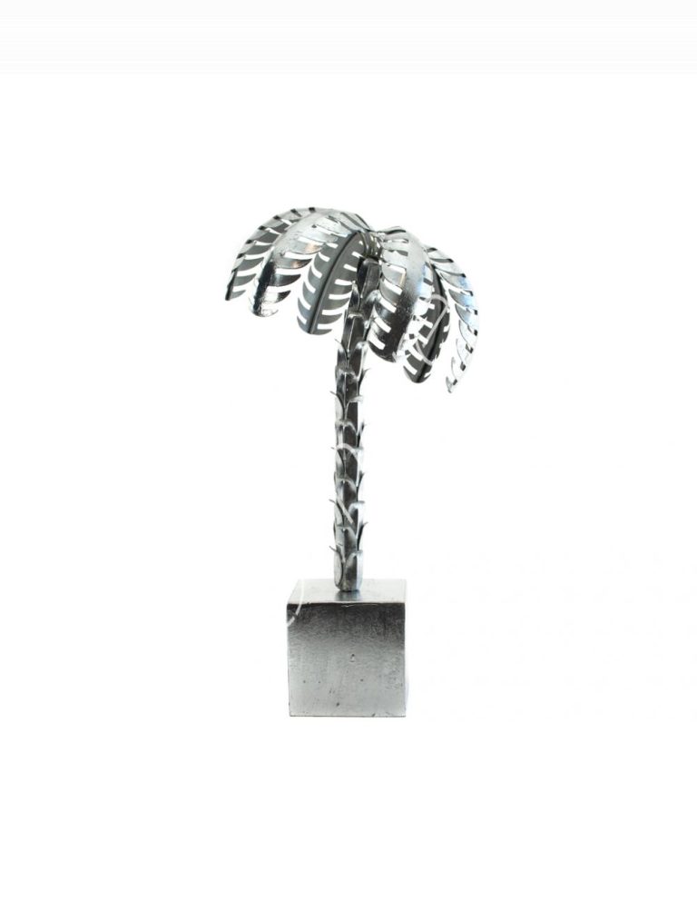 Decorative palm tree silver IR 43x43x90