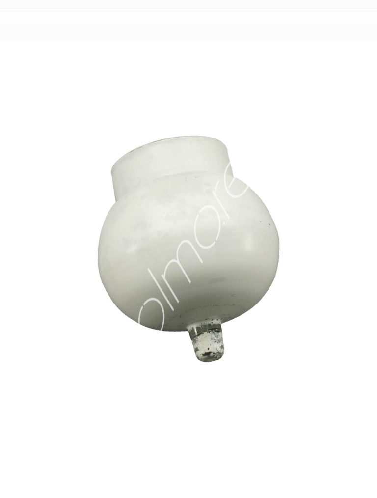 Votive white silver inside glass 12x12x13