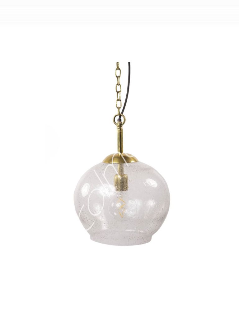 Ceiling lamp w/seed glass BR 31x31x36