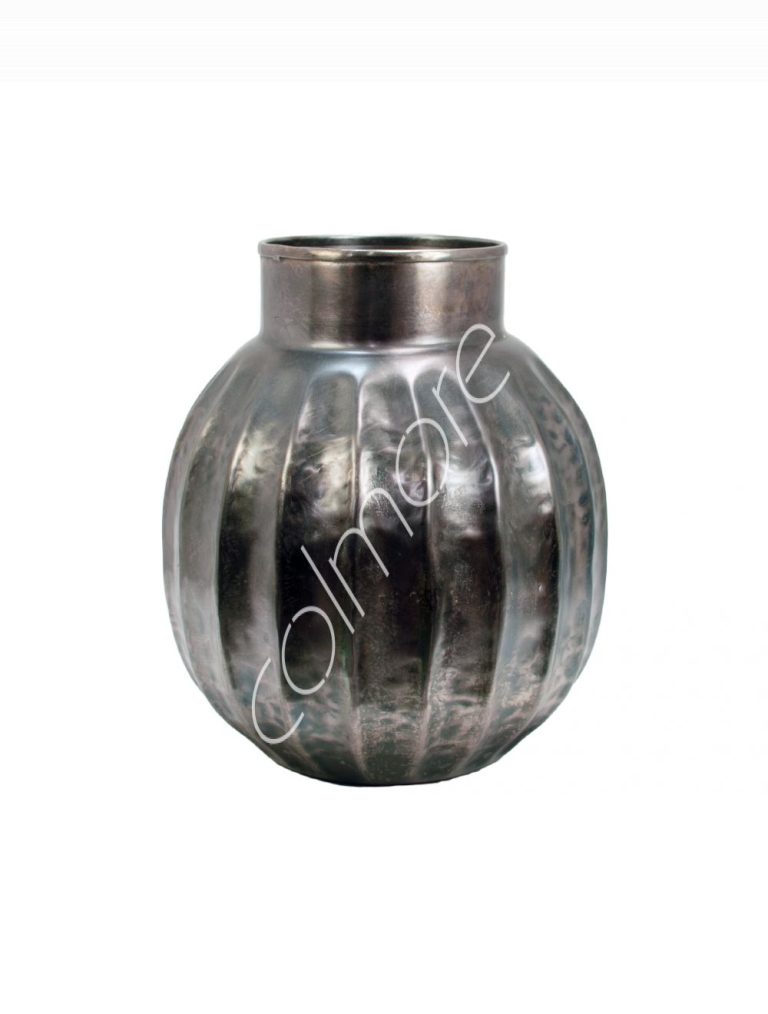 Vase ribbed ALUPEWTER 29x29x32