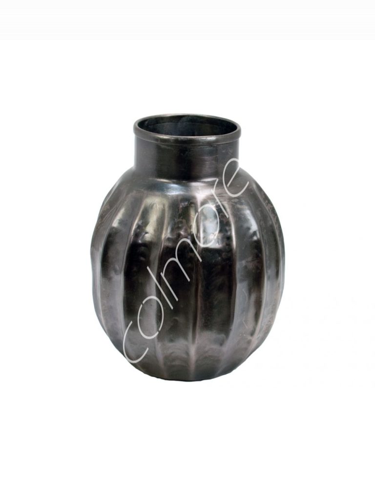 Vase ribbed ALUPEWTER 21x21x24