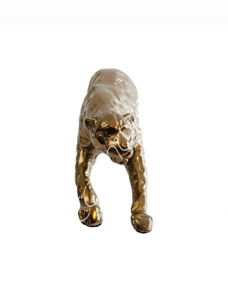 Decorative jaguar ALU RAW/BRONZE 14x9x48