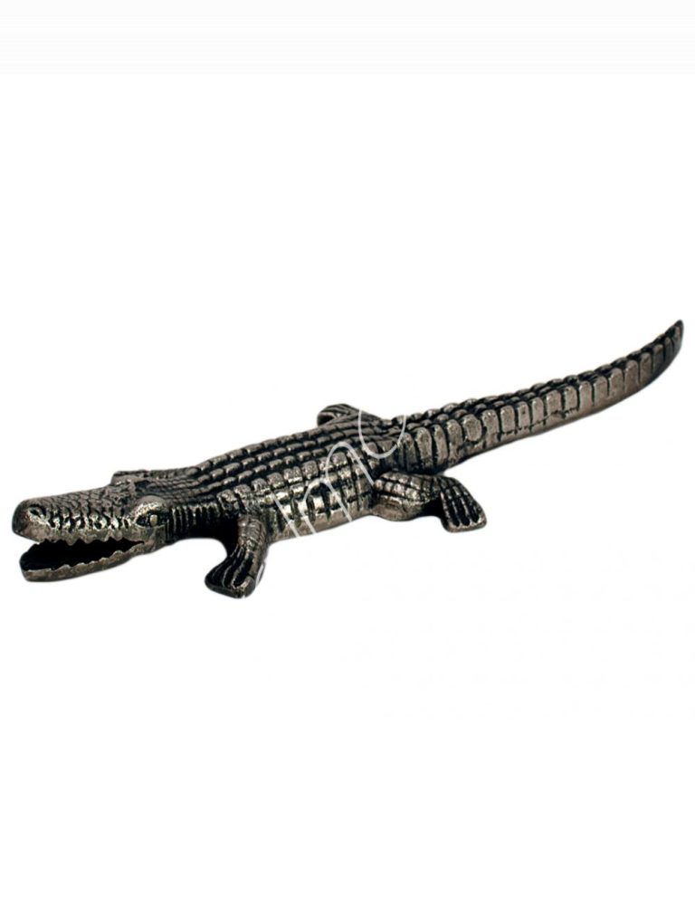 Decorative crocodille ALU RAWPEWTER 30x9x5