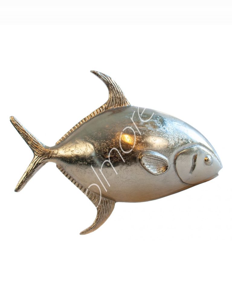 Decorative fish ALU RAW/BRONZE 24x33x9
