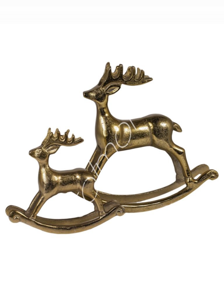 Rocking deer ALU RAWBRONZE 18x5x16