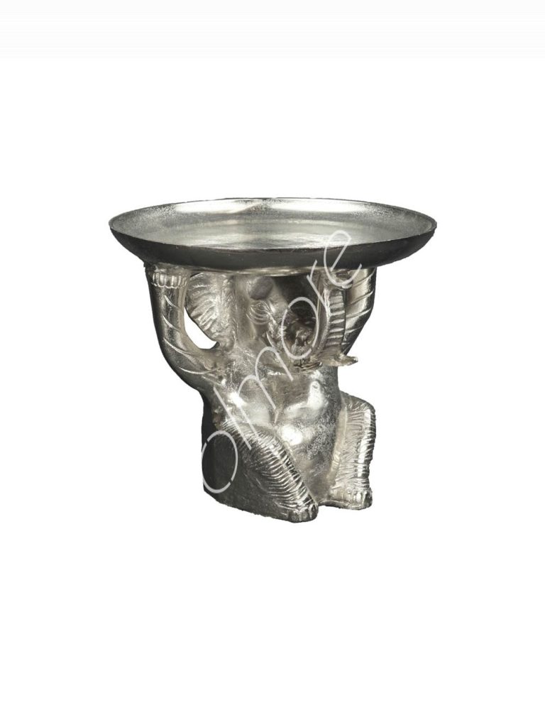 Plate on stand welephant ALU RAWNI 30x30x26