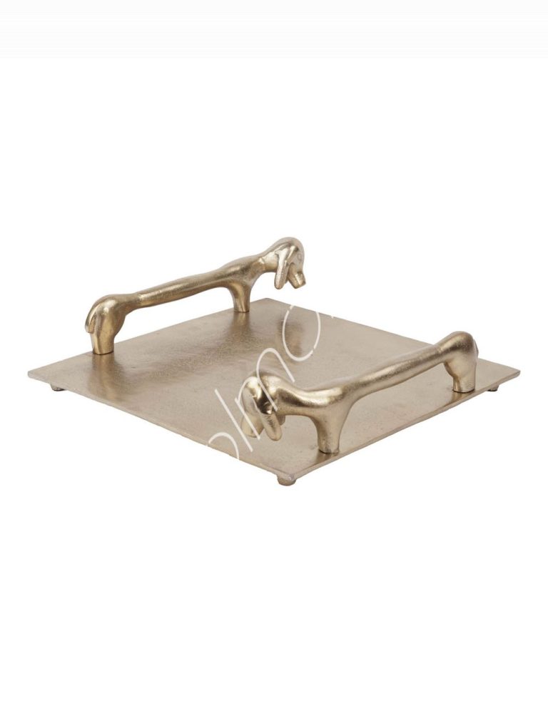 Plate wdog handle ALU RAWBRONZE 59x59x12