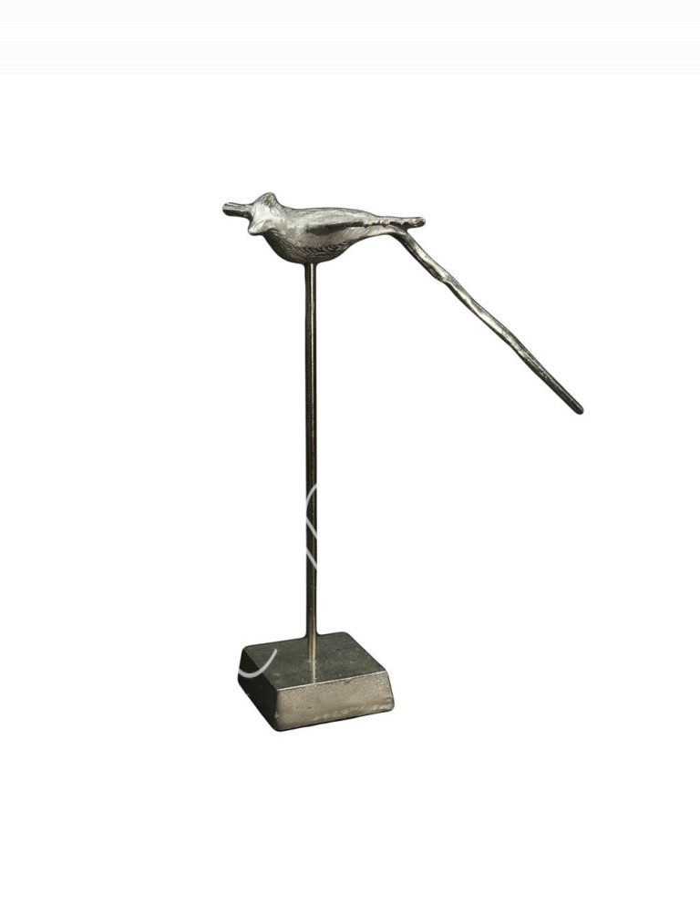 Decorative bird on stand ALU RAWNI 33x25x43