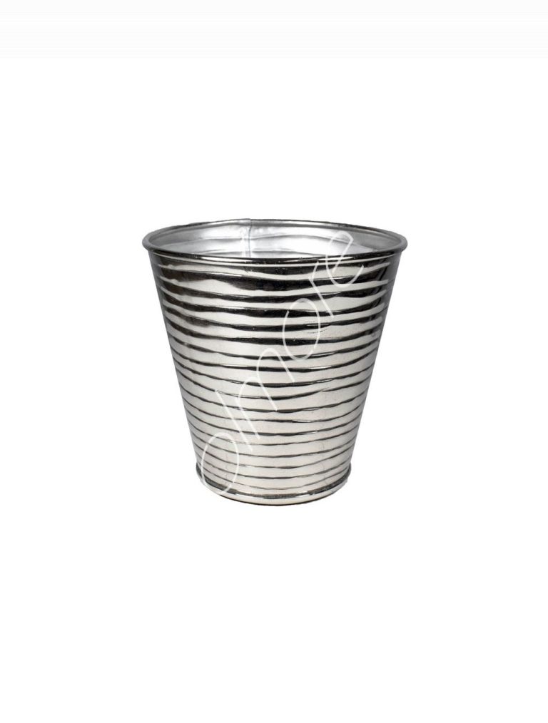 Vase ribbed ALUNI 20x19x20