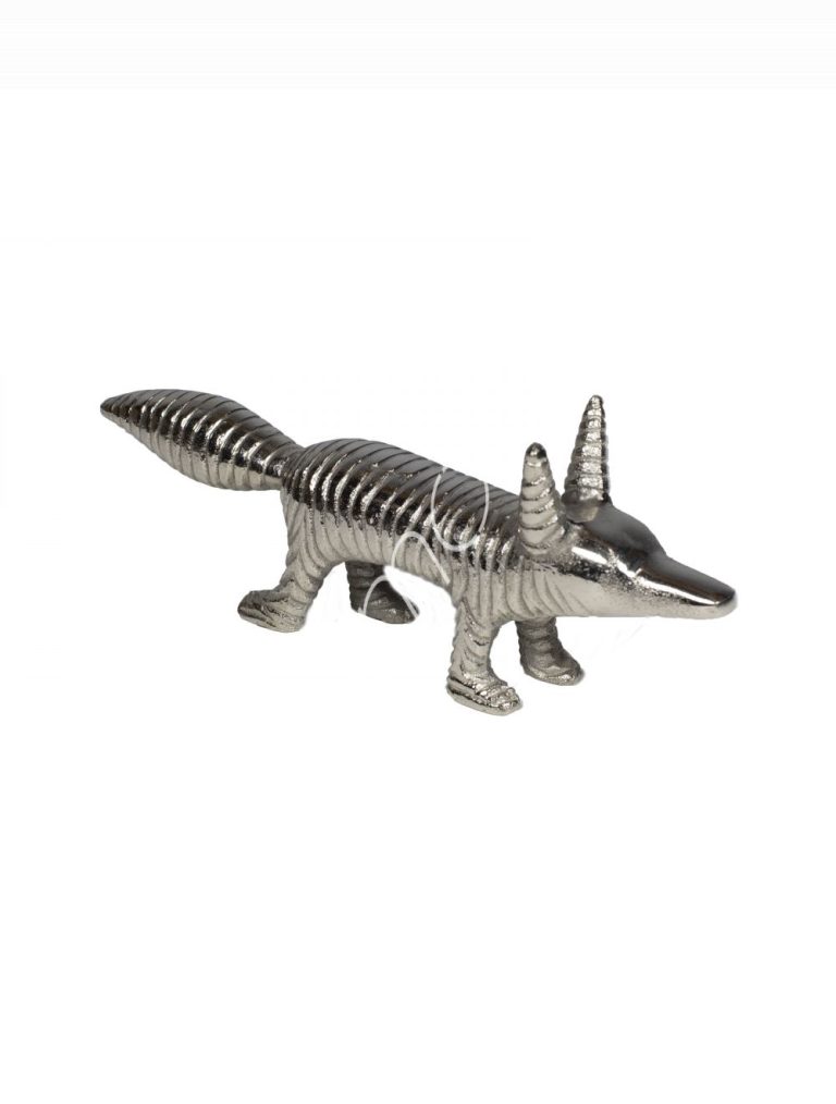 Decorative fox ALU RAW/NI 24x4x9