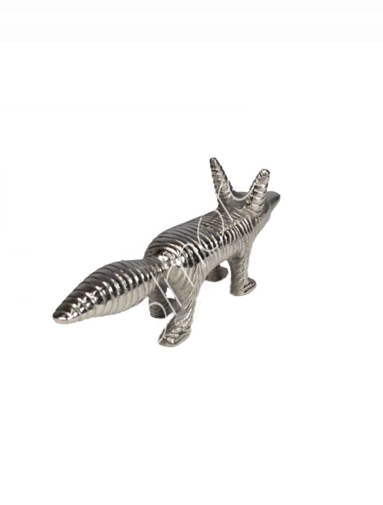 Decorative fox ALU RAW/NI 24x4x9