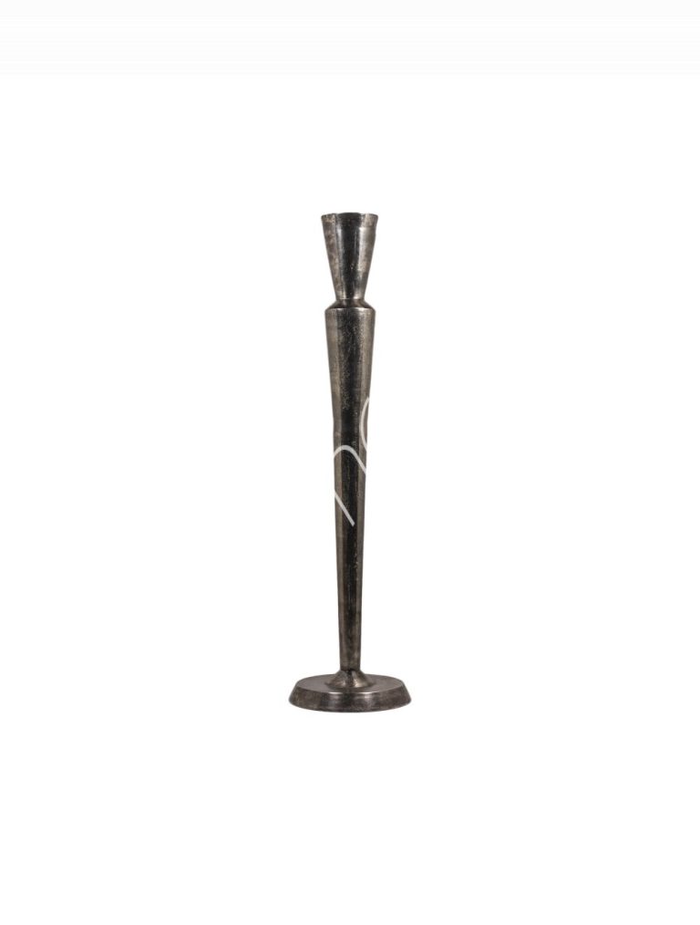 Candle holder ALU/PEWTER 24x24x91