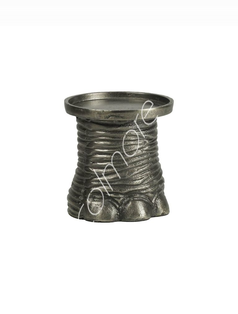 Candle holder elephantleg ALUPEWTER 11x12x11