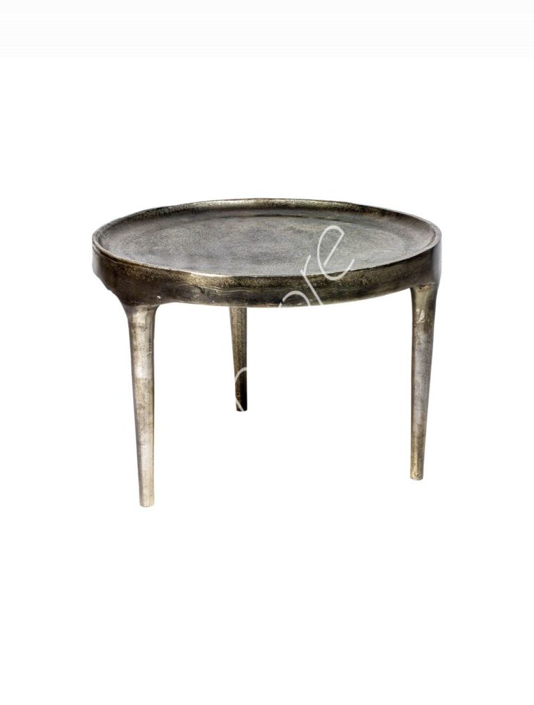 Coffee table ALU/PEWTER 49x49x35
