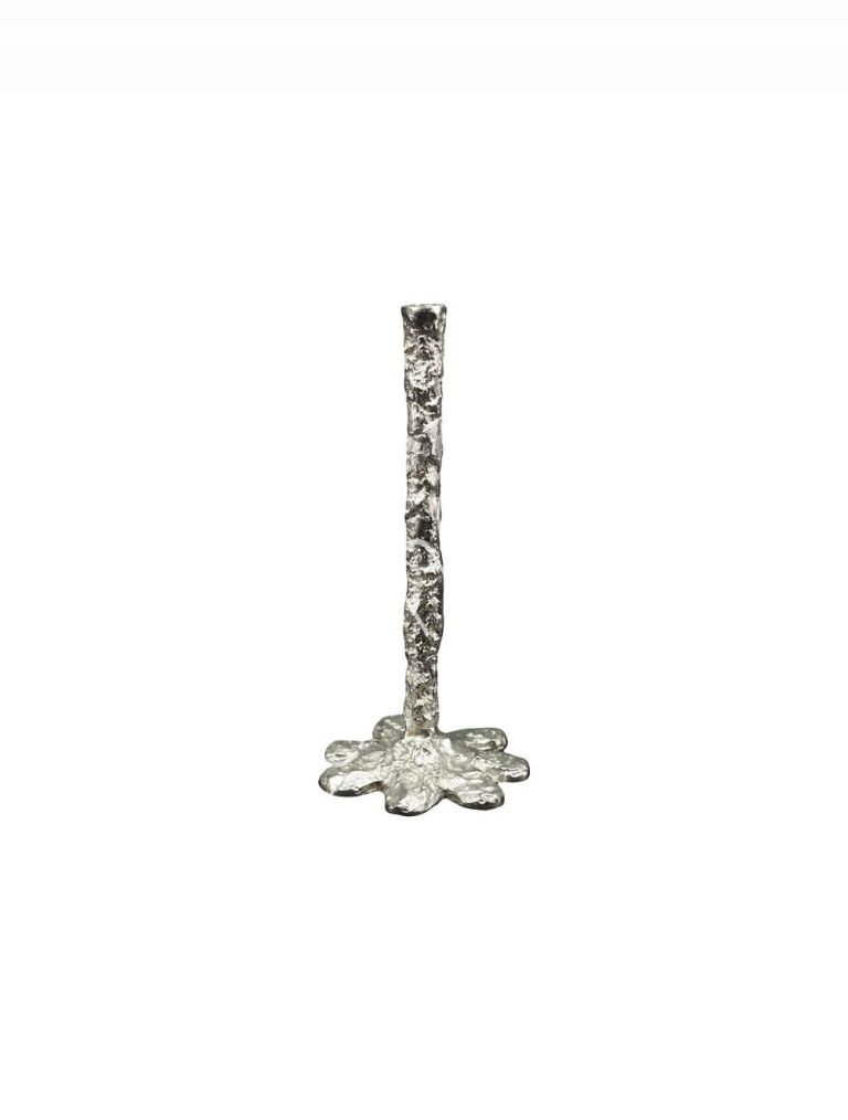 Candle holder ALU RAW/NI 20x19x30