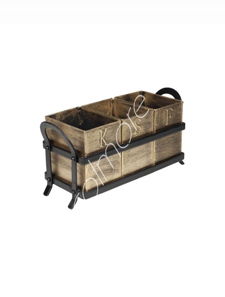 Cutlery stand black IR 31x12x15