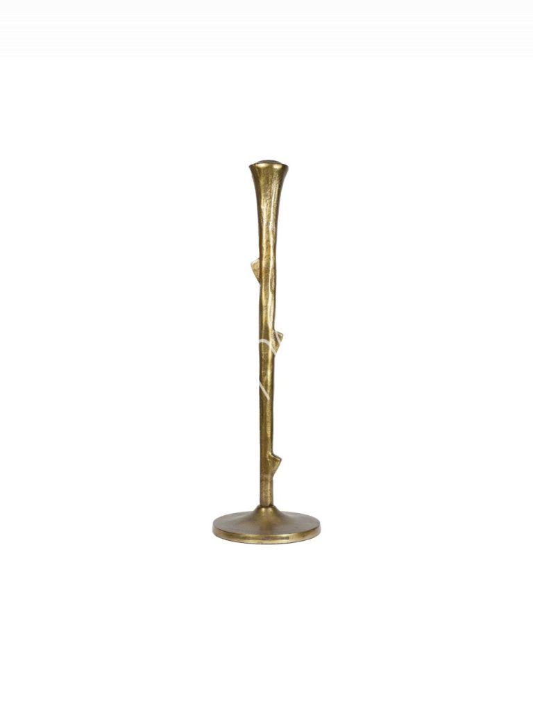 Candle holder branch ALU RAWGOLD 18x18x60