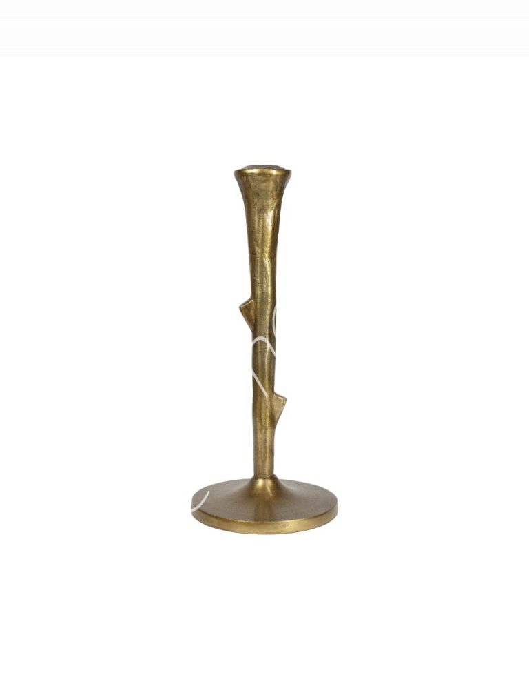 Candle holder branch ALU RAWGOLD 18x18x40