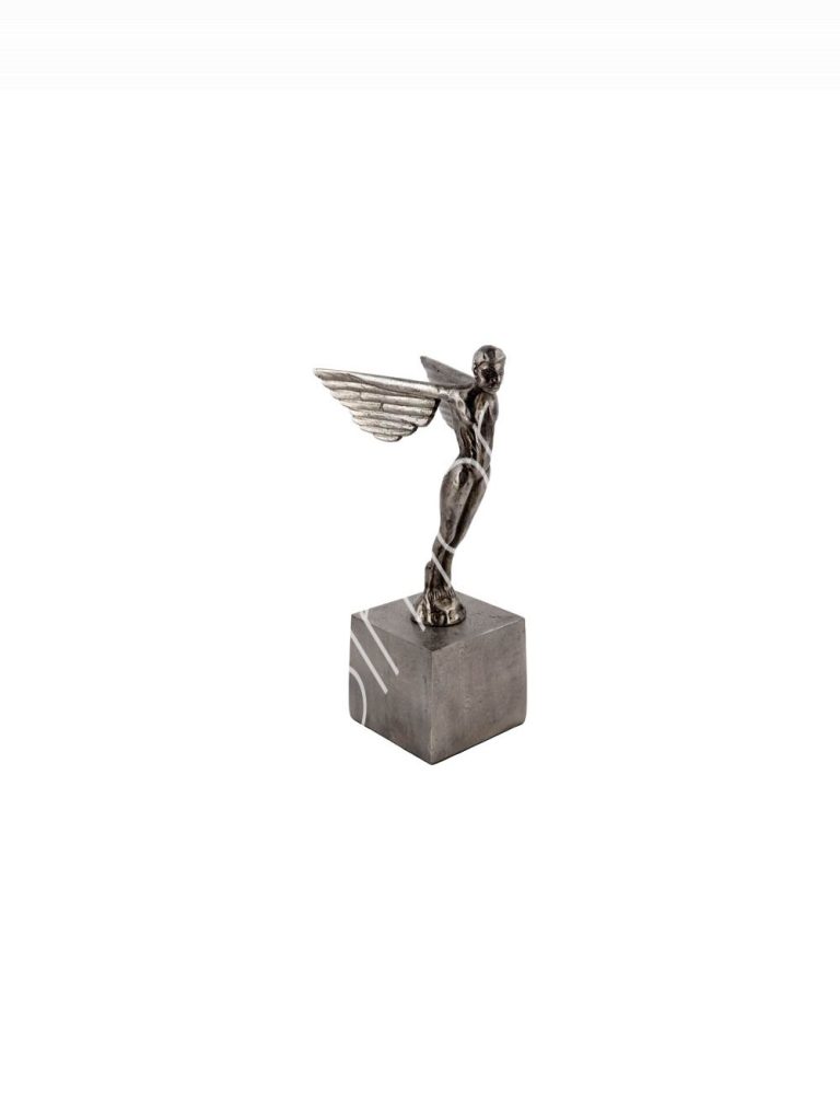 Decorative angel ALU RAW/PEWTER 20x18x38