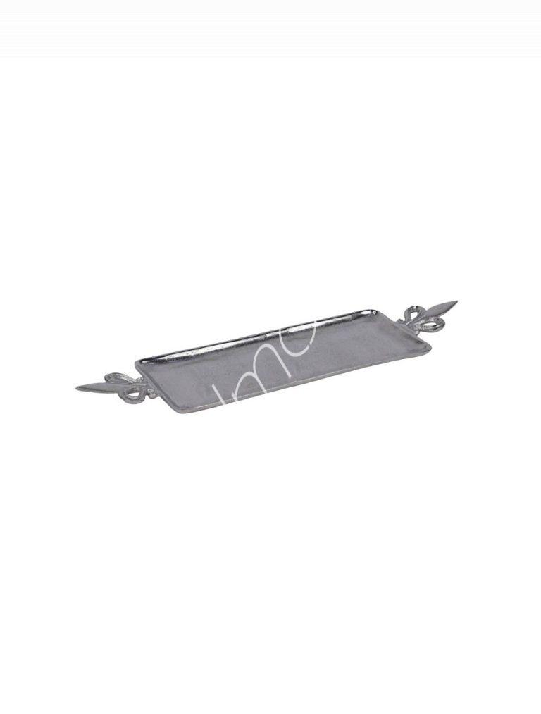 Plate rect. w/lily handle ALU RAW/NI 48x22x5