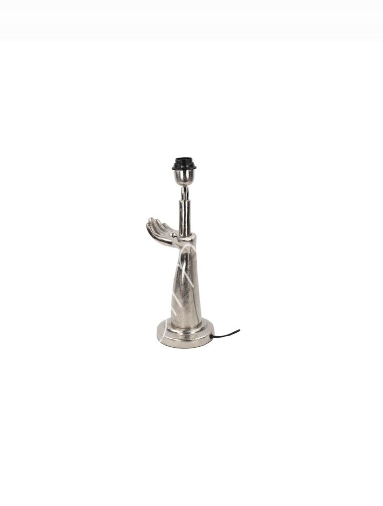 Table lamp hand ALU RAW/NI 15x15x44