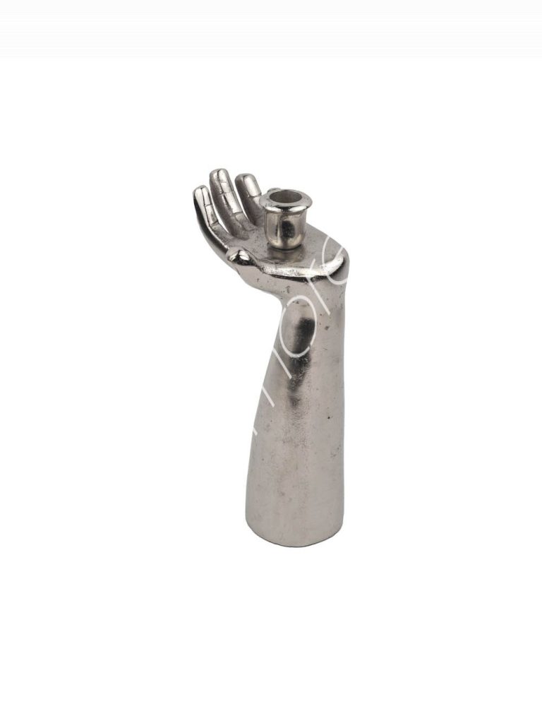 Candle holder hand ALU RAWNI 14x15x35