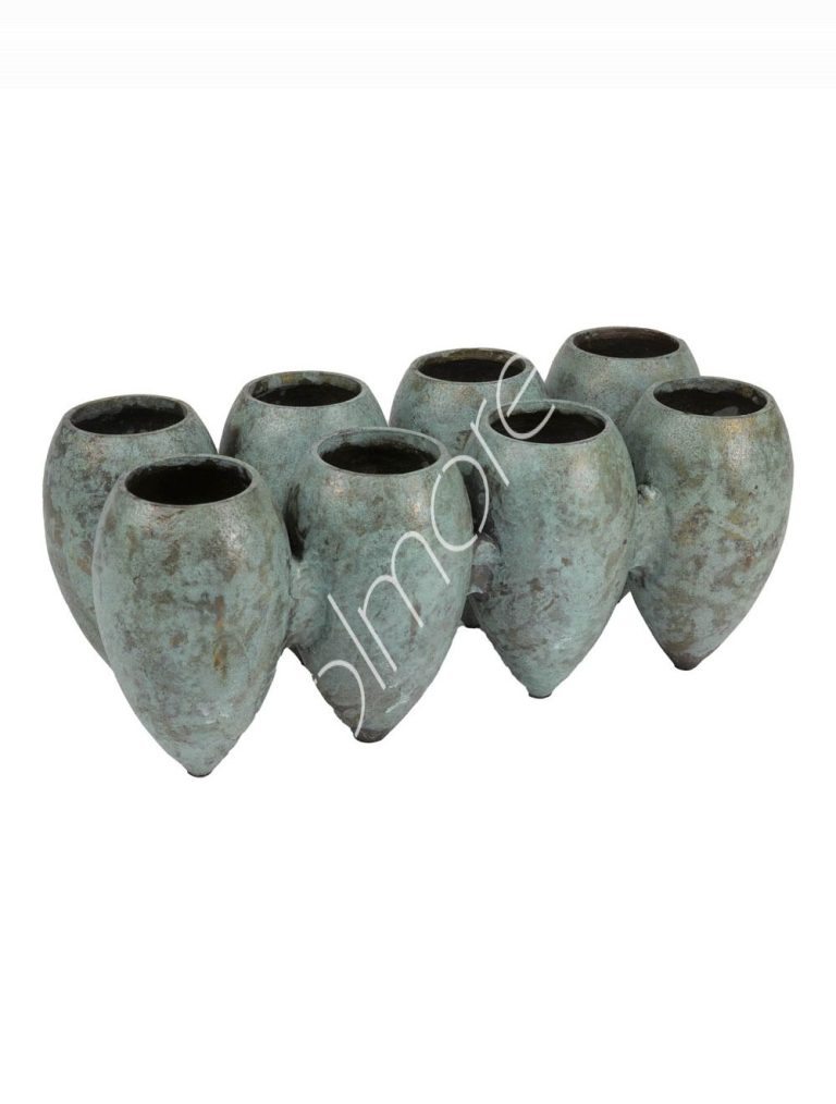 Vase ALU RAW/PATINA 30x15x14