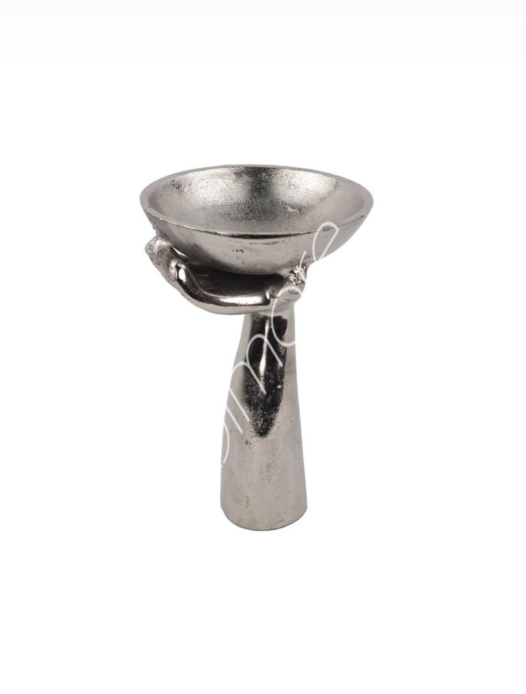 Vase mit Hand ALU RAWNI 19x17x35