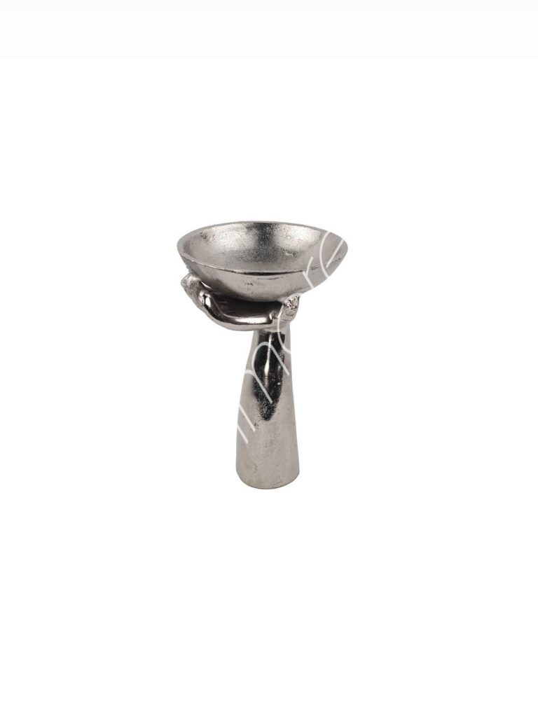 Vase with hand ALU RAWNI 17x17x28