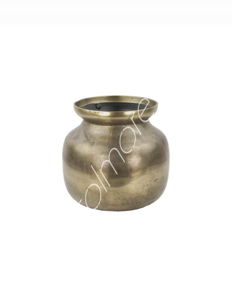 Vase ALU RAW/PEWTER 33x33x30